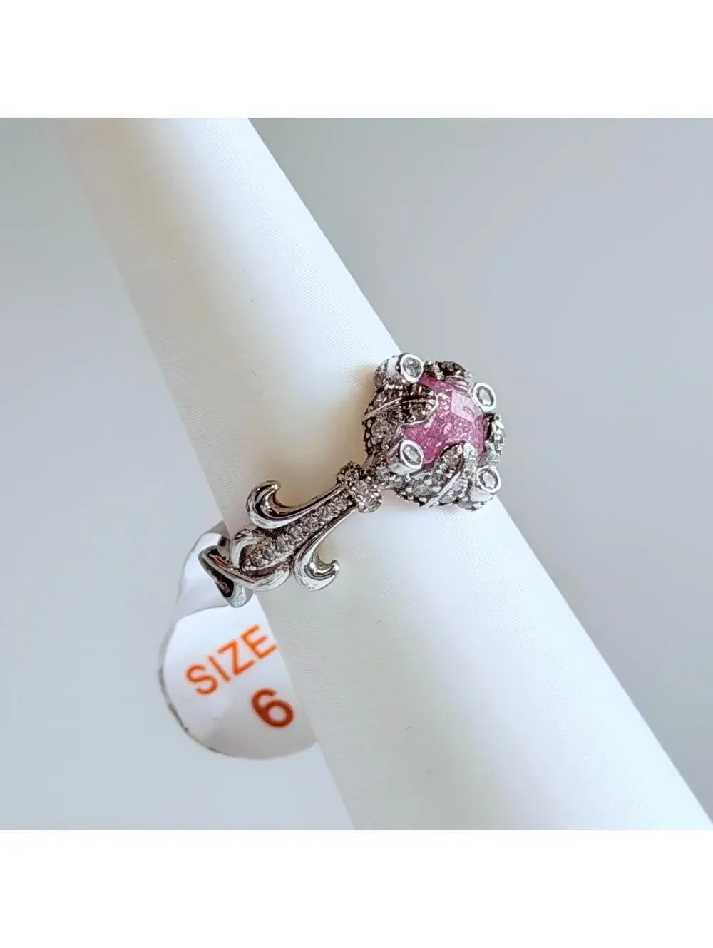 Bomb Party Ring Sz 6 Sterling Club “Versailles” on .925 Silver RETRO RBP2589